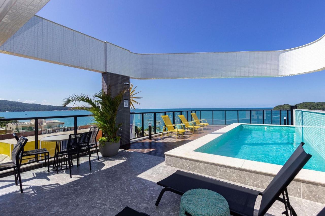 Aion Suites 205 - Lindo Apartamento Com Vista Para O Mar, A 60M Da Praia De Bombinhas, Com Piscina E Academia No Rooftop. Exterior foto